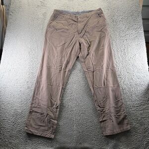 Rohan Pant Mens 35x32 Brown Polyamide Chino Straight Preppy Business Office
